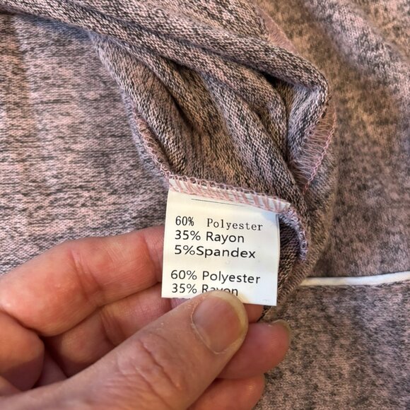 Aamikast Womens Soft Heathered Pajama Set Sz L - Picture 4 of 10